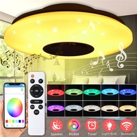 60W AC220V 102LED abat-jour étoilé LED plafonnier intelligent Bluetooth musique plafonnier intelligent APP + télécommand