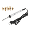 60W Kit Brûleurs À Bois Artisanat Soudure Pyrogravure Art Stylo Pointe Fer À Souder Outils De Soudure Kits