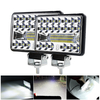 60W quatre pouces double phare carré LED lampe de travail pour DC12-80V motos voitures vtt hors route et véhicules