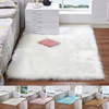 60X180cm fourrure artificielle tapis blanc tapis de sol antidérapants Soft tapis moelleux pour salon chaise coussin cana