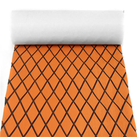 60x190cm Orange et Noir EVA Mousse Marine Feuille De Teck Plancher Synthétique Bateau Decking Yacht Pad