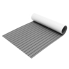 60x240cm / 90x230cm mousse EVA 6mm gris avec bande de pont en faux teck noir