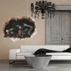60x45CM 4 Types 3D Effrayant Halloween Wall Sticker Decals Party Decoration Wall Art Stickers