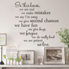 60X56cm dans cette maison english letter proverbs stickers muraux décoration d