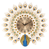 60x58cm moderne paon horloge Quartz salon muet mur décor à la maison de noël