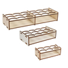 6/12/18/24 Pots en bois Pigment Paint Bouteilles Rack Organisateur
