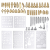 61pcs 60w fer à souder électrique travail bois brûlant stylo pointe kit outil de pyrographie
