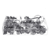 61pcs assortis de kit de collier de serrage en acier inoxydable sans ensemble de clips de conducteur