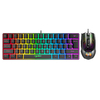 61 Touches USB Filaire Clavier Souris Ensemble Ergonomique Flottant Mécanique Keycaps 10000DPI RVB Rétroéclairage Bas Mo