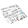 62pcs pieds de presse pied pour kit de machine à coudre domestique Brother Singer