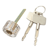 6.2x2.8cm Métal Transparent Serrurier Transparent Pratique Cross Lock