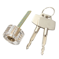 6.2x2.8cm Métal Transparent Serrurier Transparent Pratique Cross Lock