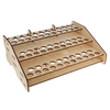 63 positions organisateur modulaire de support de stockage de bouteilles de peintures en bois de couleurs de couleur