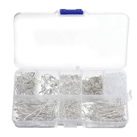 630 Pcs / Set Épingles À Oeil Pinces De Homard Bijoux Fil Boucle Doreille Crochets Bijoux Trouver Kit pour DIY Coll