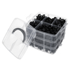 630Pcs / Set 16 types avec clé en plastique voiture corps Push Pin rivets kits de réparation de pare-chocs attache expan