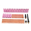 63Pcs TIG Collets Body Back Cap Fit TIG Soufflet Torch Consommables WP17 18 26 63PK