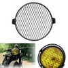 6.4 pouces 16cm Universal Retro Motorcycle Motor Bike Headlight Mask Cover Grill Round