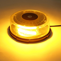 64LED jaune de voiture stroboscopique clignotant Beacon light Bar Dash Avertissement durgence DC 12-24V