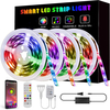 65.6FT 10M / 15M / 20M 5050 Smart LED Lampe à corde RGB non étanche avec contrôleur de musique bluetooth + télécommande