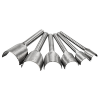 6/7/8 / 10pcs cuir artisanat demi-rond trou trou poinçon sangle ceinture fin portefeuille outils