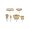 6/7/9 pièces 6mm tige meuleuse électrique fil roue brosse foret en laiton enduit brosse métallique ensemble pour le
