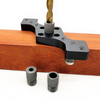 6/8 / 10mm gabarit de trou de poche vertical guide de forage de goujon de menuiserie auto-centrant 3 trous guide de fore