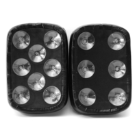 6/8 Seat arrière de coussin de rectangle de passager de tasse daspiration pour Harley Dyna Custom