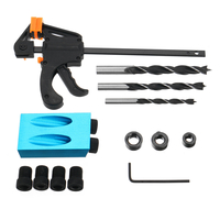 6/8/10 mm pour le travail du bois Guide de 15 degrés Positionneur de trou oblique Kit de localisateur de foret dang