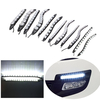 6/8/9/12/14/16 LED journée drl blanche formidable dirigeant le feu antibrouillard de conduite clair dc-12v