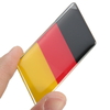6, 9 x 3, 2 cm en alliage daluminium Allemagne drapeau insigne emblème décalcomanies autocollant pour coffre de voitu