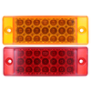 6Inch 12V 2W 0.2A 21LED Car Rectangle Side Marker Lumières Indicateur Lampe pour Camion Remorque