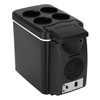 6L 12V 37W température de refroidissement 5 5 à 65 ℃ Mini réfrigérateur noir chaud et froid de voiture