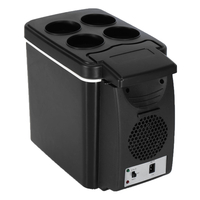 6L 12V 37W température de refroidissement 5 5 à 65 ℃ Mini réfrigérateur noir chaud et froid de voiture