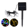 6m 30LED étanche lumière solaire chaîne rétro boule de cristal ampoule chaîne décor lampe