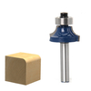6mm tige 1/4 "rayon arrondi couteau bois fraise outils de travail du bois de qualité supérieure rond sur perlage bordure
