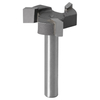 6mm tige 1/4 tige 3 dents T-Slot routeur peu fraisage bord droit rainurage fraise poignée de coupe pour boiseries