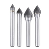 6mm tige J série fraise en carbure de tungstène fraise rotative fichier métal sculpture outils de polissage