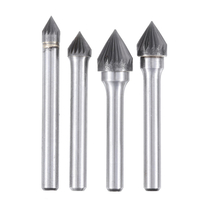 6mm tige J série fraise en carbure de tungstène fraise rotative fichier métal sculpture outils de polissage