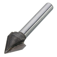 6mmx10mm routeur de travail en bois de 60 degrés de gravure de commande numérique par ordinateur de carbure de cannelure