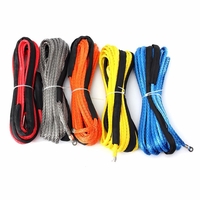 6mmX12m câble de câble de ligne de treuil synthétique pour la voiture 4X4 hors route VTT UTV