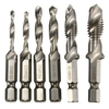 6pc spirale flûte Hss combinaison fraisée vis taraud foret ensemble M3-M10