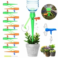 6pcs / 12pcs mis à niveau larrosage automatique dispositif réglable goutteur de débit deau avec la conception