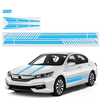 6PCS / Set Long Stripe Graphics Car Racing Side Body Hood Mirror PVC Decal Sticker