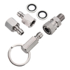 6pcs / Set Quick Coupler Filling + Adaptateur de charge Kit complet Outils pour pistolets à air