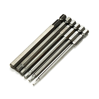 6pcs 100mm Longueur Jeu de bits de tournevis à tête hexagonale hexagonale hexagonale de 1/4 po