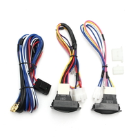 6Pcs 12V universelle Power Window Switch Kits avec le faisceau de câblage d