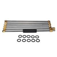6pcs 1/4 pouce baguette dextension de laveuse à haute pression pour accessoires de pièces de laveuse à pression