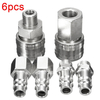 6pcs 1/4 pouce bsp compresseur tuyau de conduite d