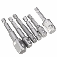 6pcs 1/4 pouce hex tige pilote d