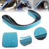 6pcs 2 x 72 pouces 120 grains de zircone abrasif abrasif en métal polissage ponceuse outil